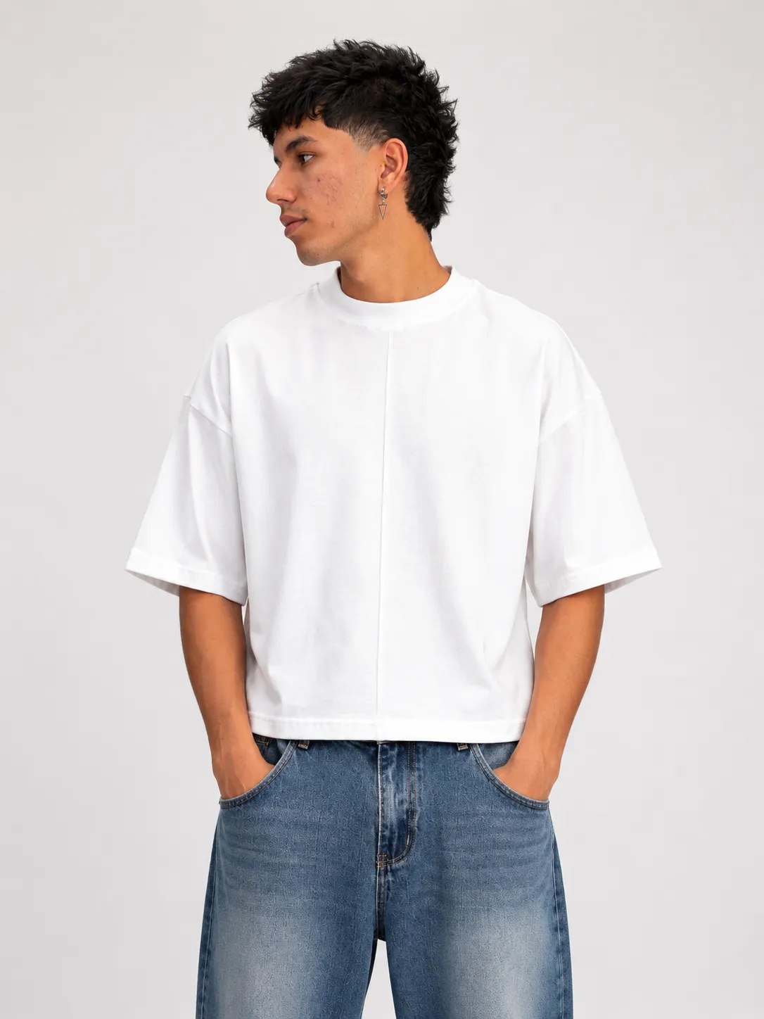 Franelas Boxy Fit Unicolor